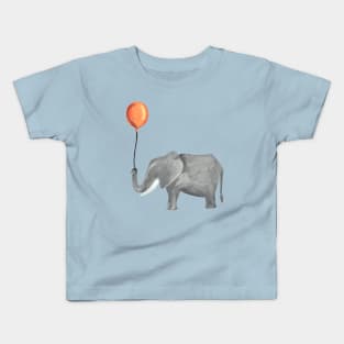 Elephant with a Balloon Kids T-Shirt